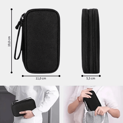 Kompakte Organizer-Tasche für doppelte Ordnung
