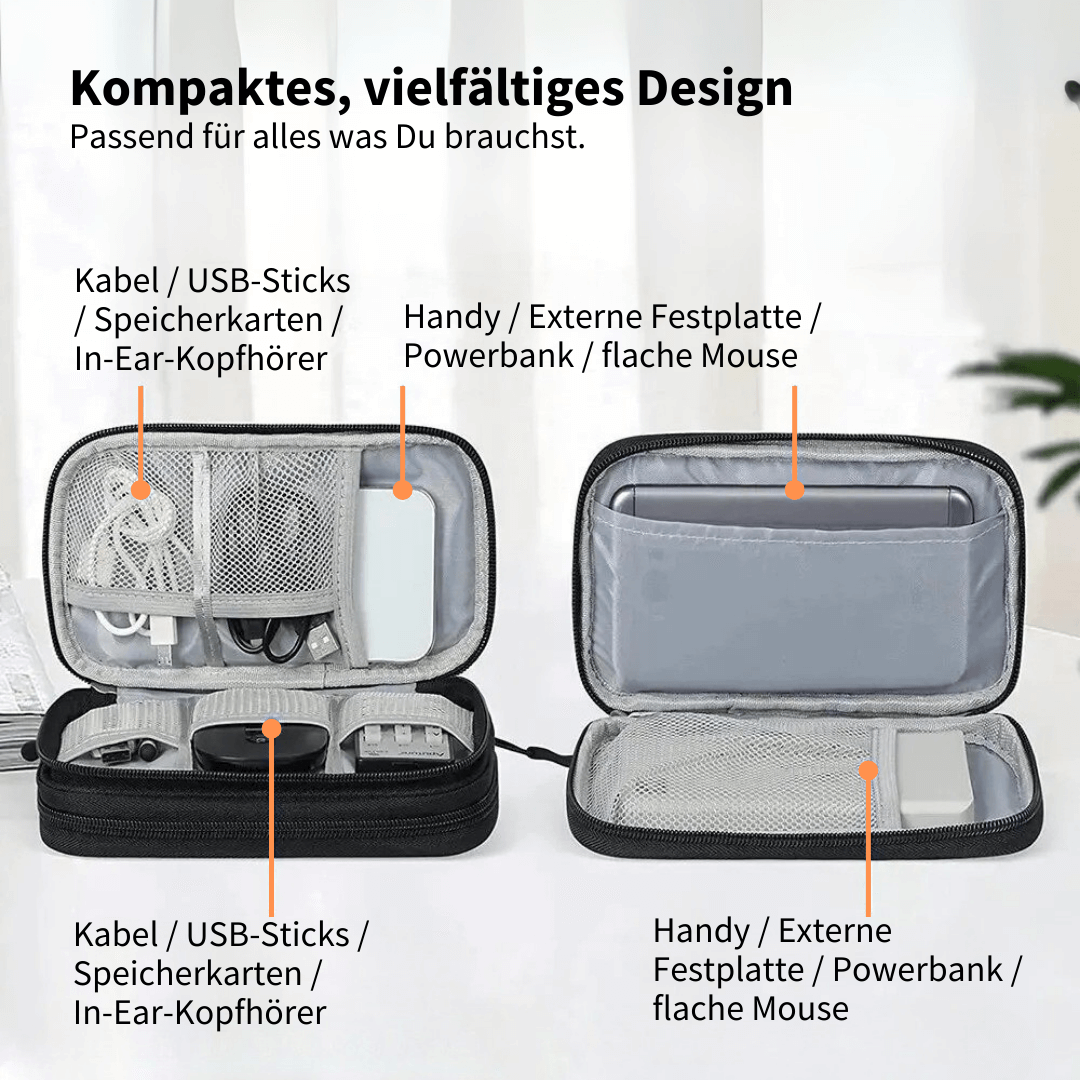 Kompakte Organizer-Tasche für doppelte Ordnung