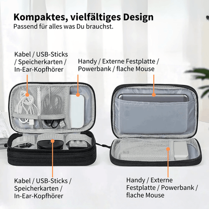 Kompakte Organizer-Tasche für doppelte Ordnung