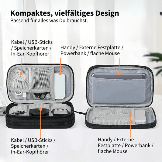 Kompakte Organizer-Tasche für doppelte Ordnung