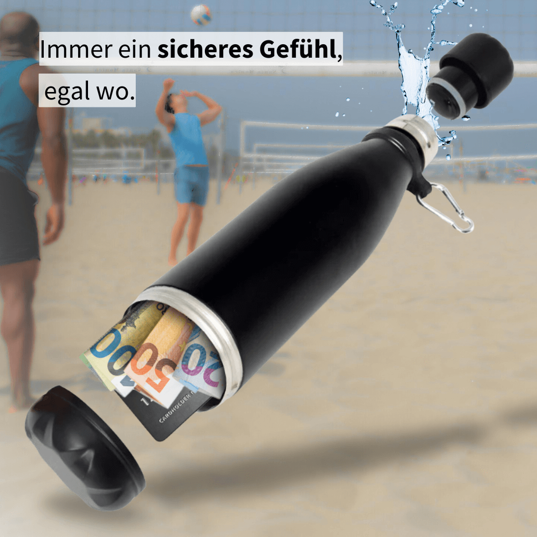 Neuartige Isolierflasche mit  integriertem Fach