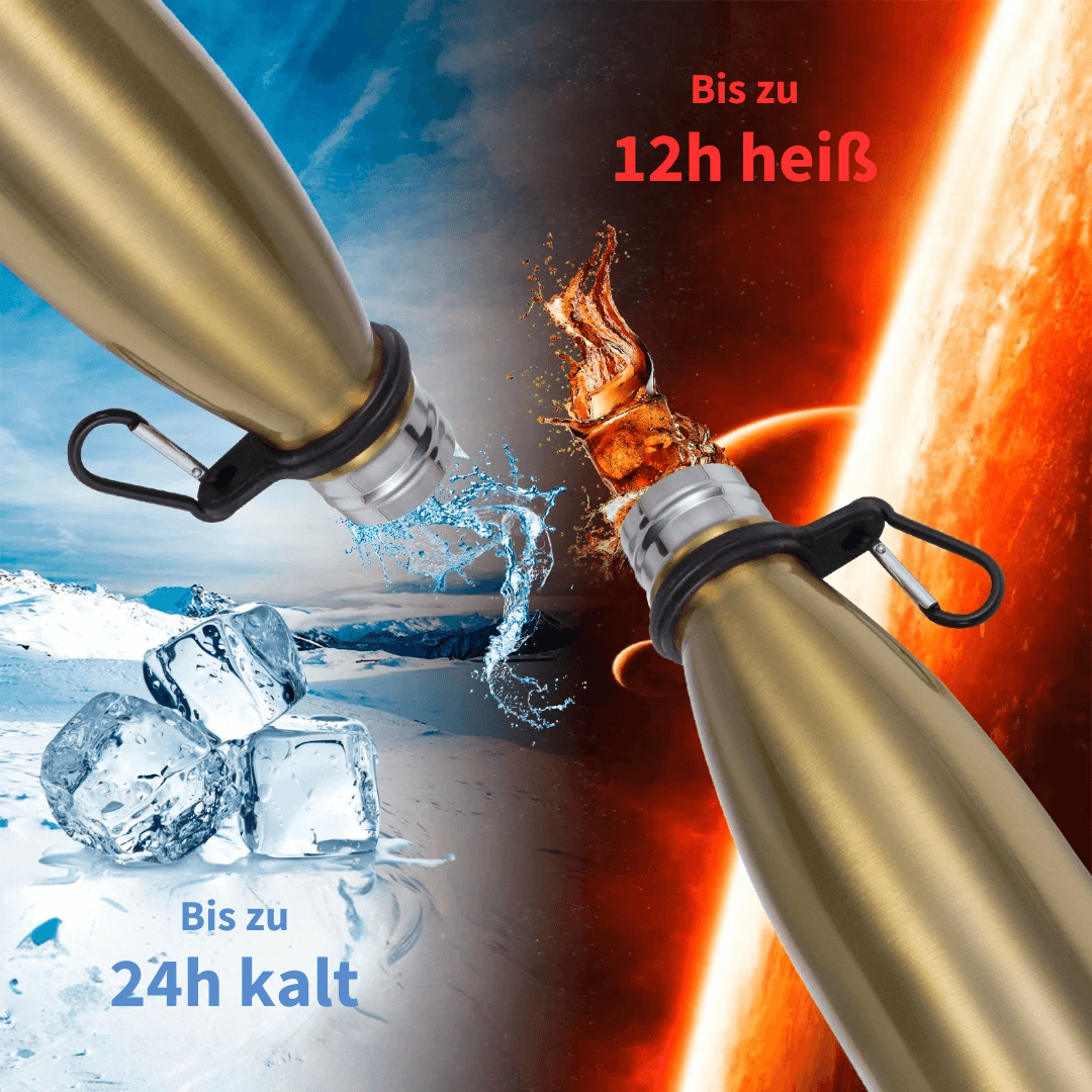 Neuartige Isolierflasche mit  integriertem Fach