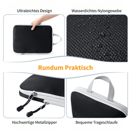 Platzsparendes 3-teiliges Kompressionstaschen Set für mehr Stauraum