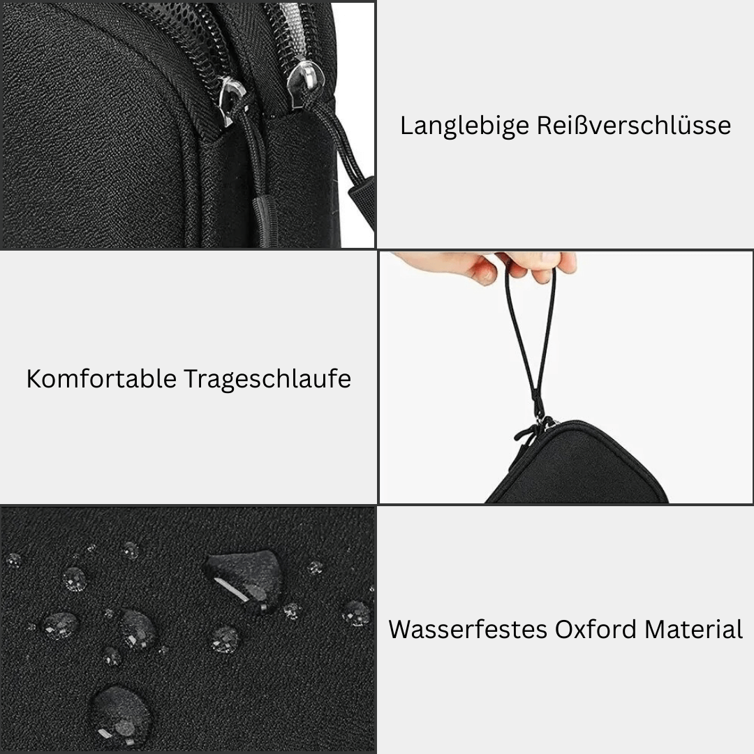 Kompakte Organizer-Tasche für doppelte Ordnung