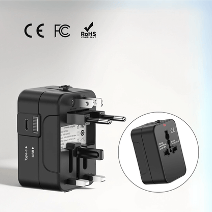 Multifunktionaler Universal - Reiseadapter für einfaches Reisen