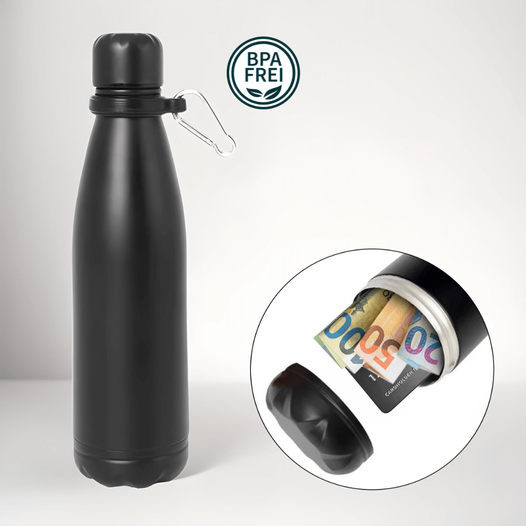 Neuartige Isolierflasche mit  integriertem Fach